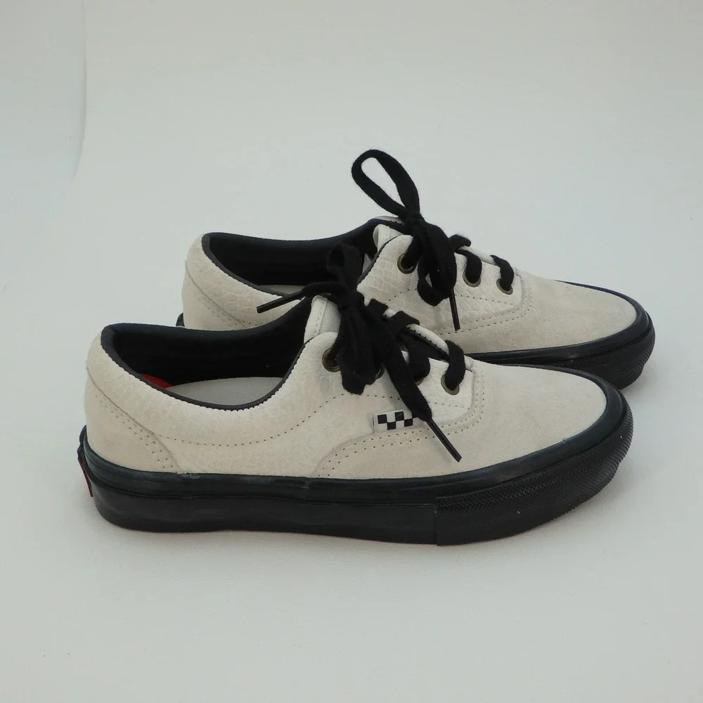 Vans‎ Skate Era Breana Geering Marshmallow White Black Mens Size 4 Duracap